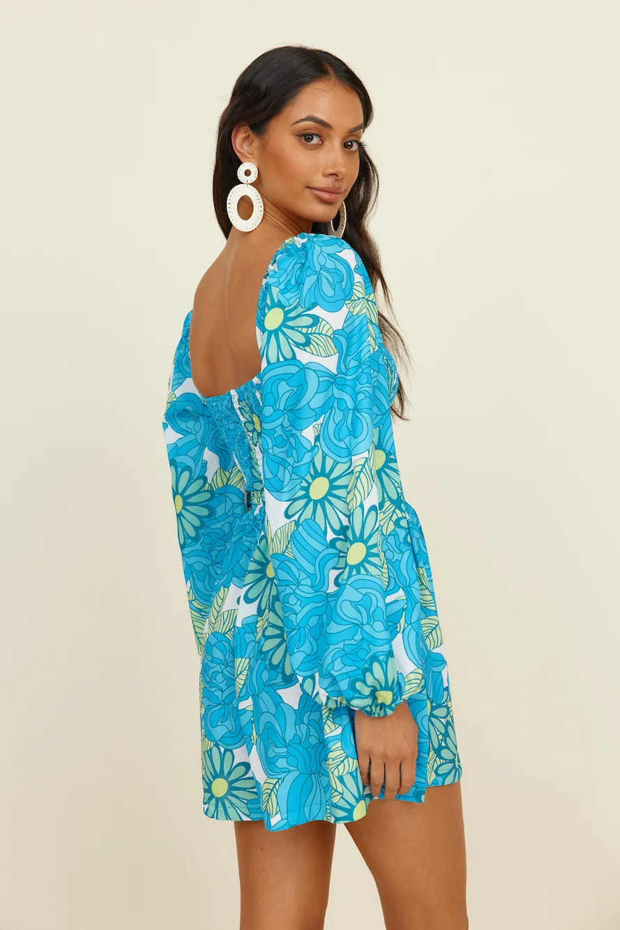 Calm Me Down Romper Blue - Image 6