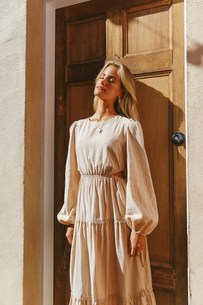 Caminito Maxi Dress Beige - Image 6