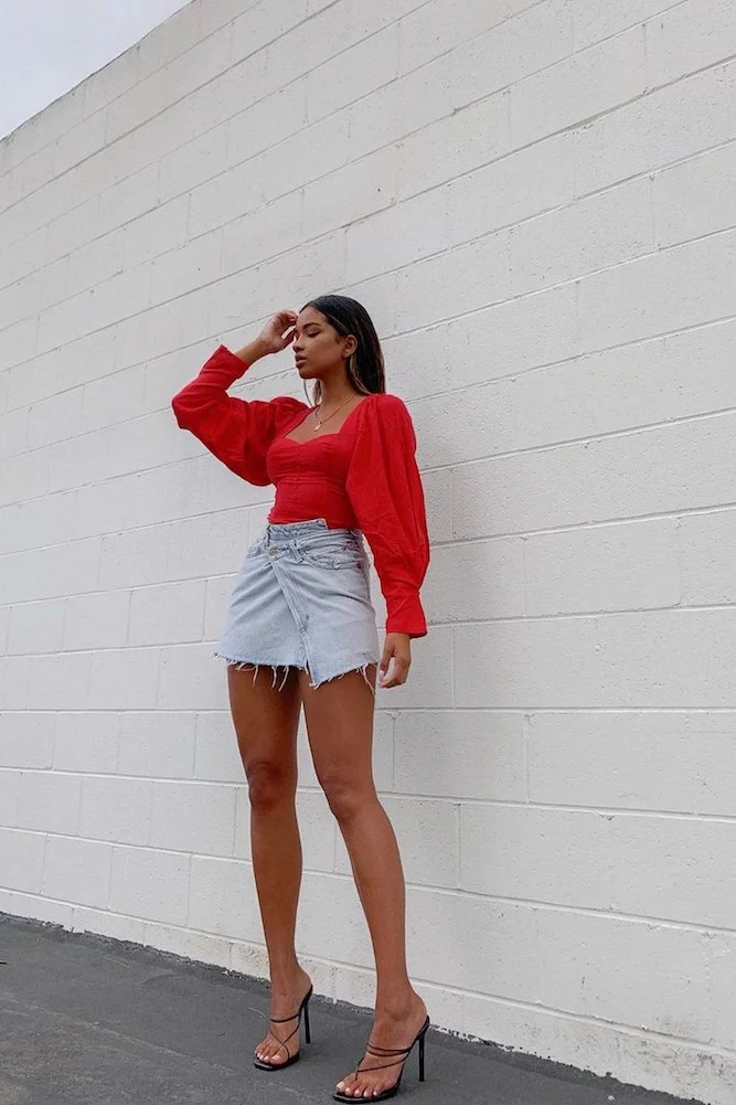 Caniaba Crop Top Red - Image 3