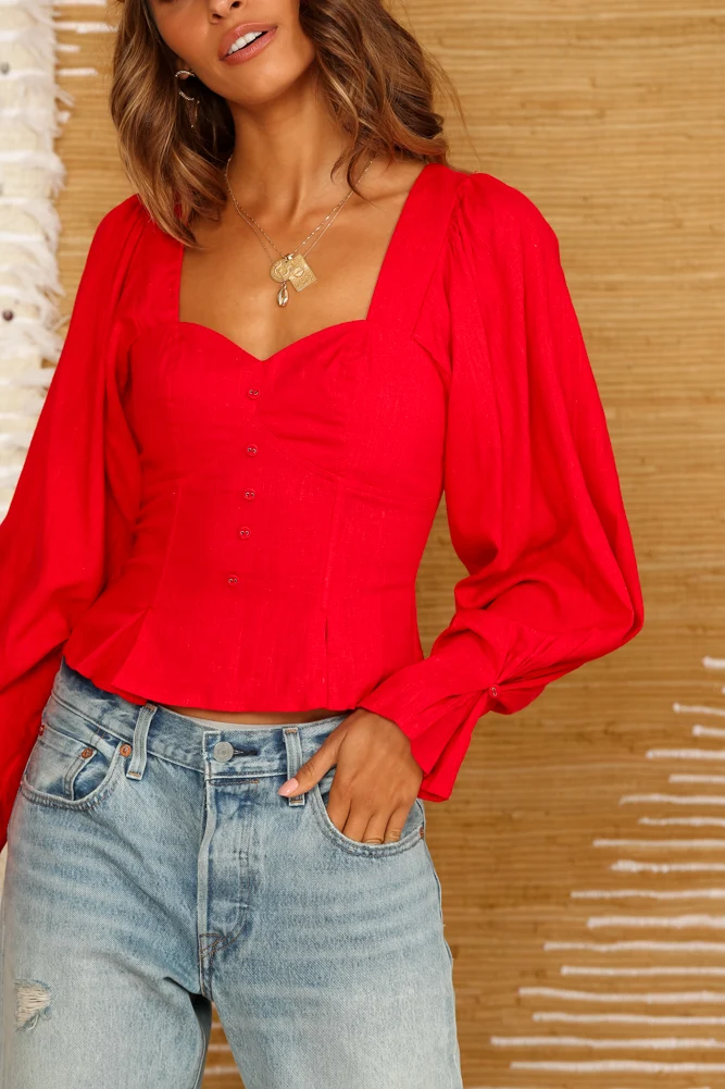 Caniaba Crop Top Red - Image 8