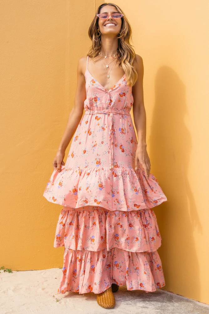 Capistrano Maxi Dress Pink - Image 2