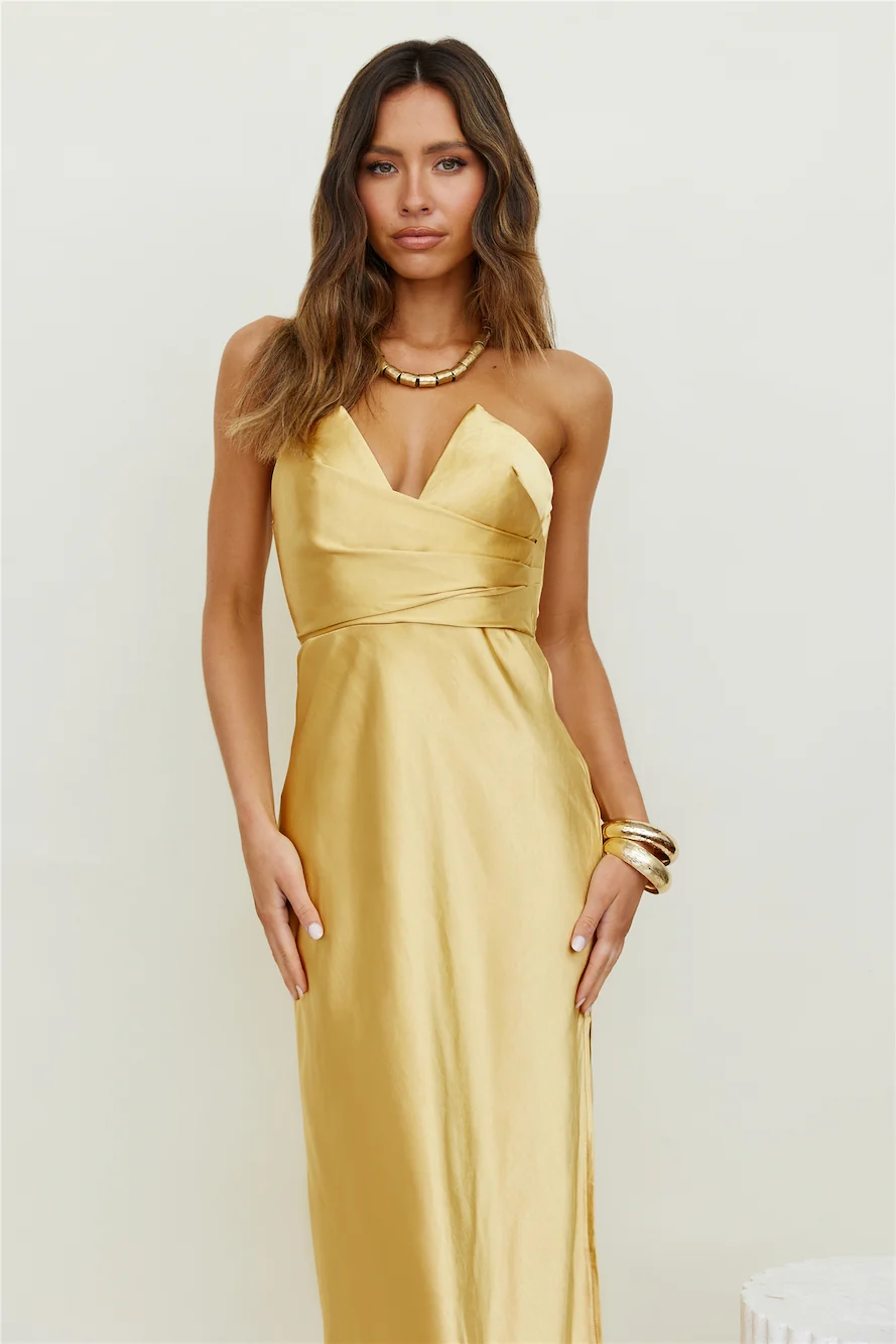 Caraway Maxi Dress Gold - Image 7