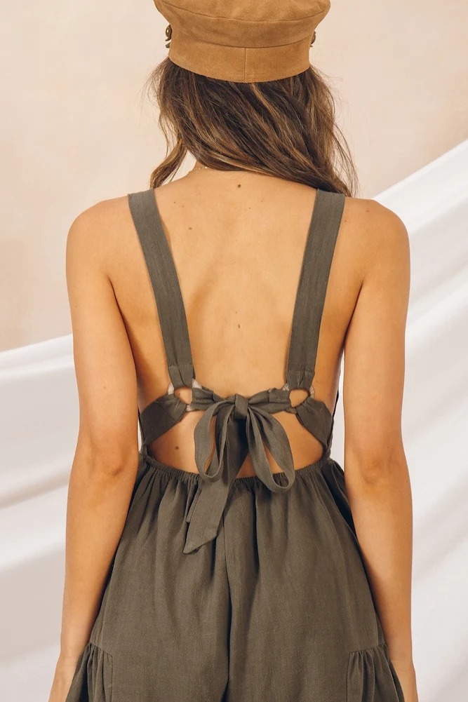 Carmelita Romper Khaki - Image 7