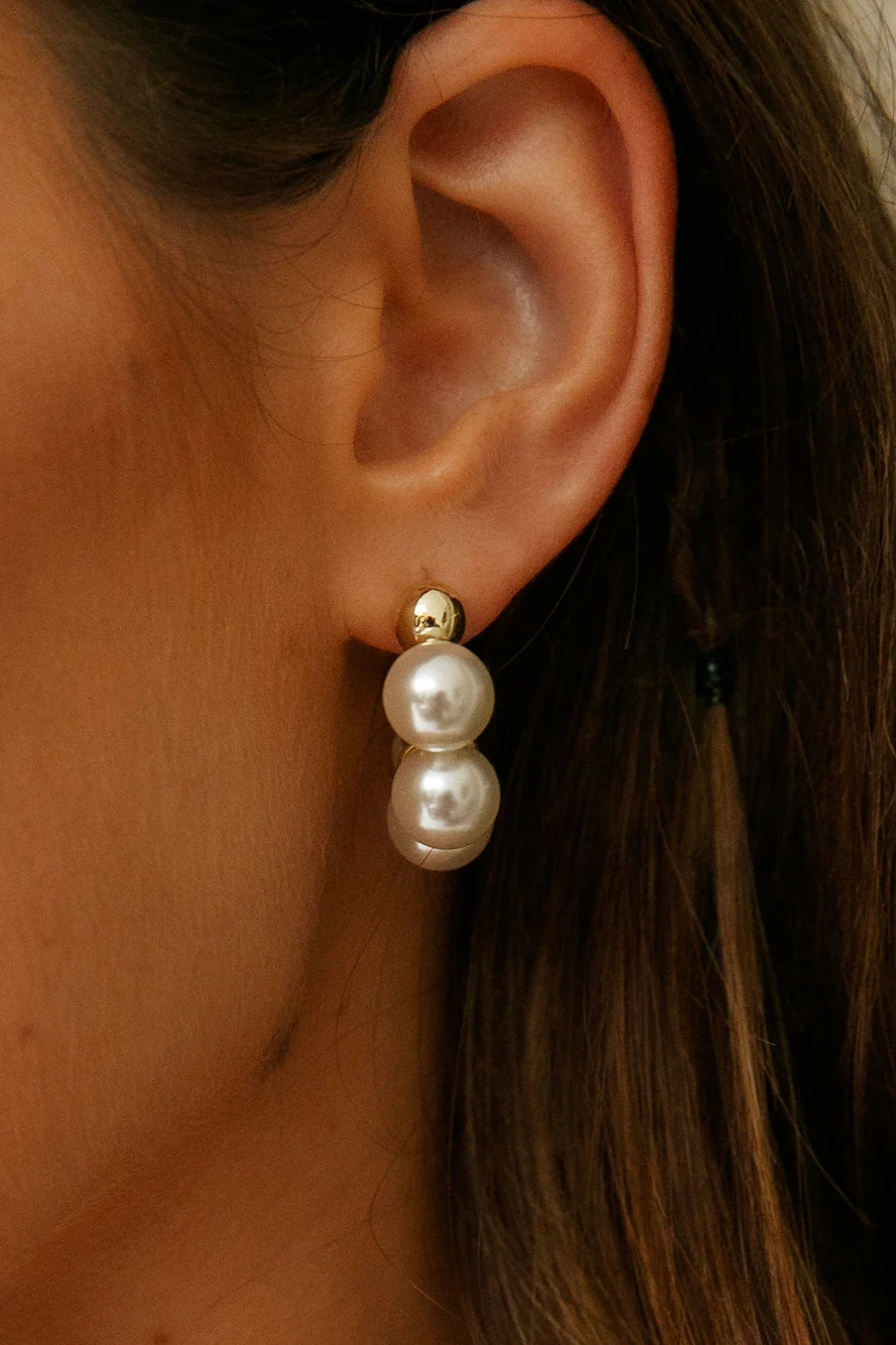Champagne Glow Earrings - Image 3