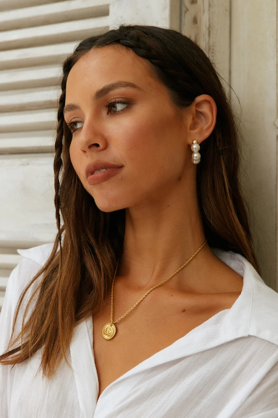 Champagne Glow Earrings - Image 4