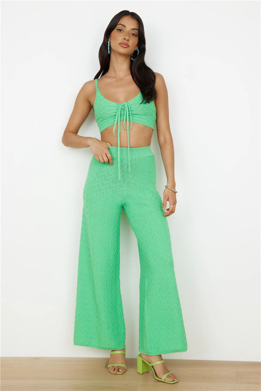 CHARLIE HOLIDAY Camila Pant Green - Image 3