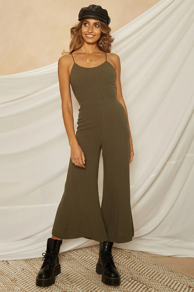 Chase The Sky Jumpsuit Forest Green - Image 2