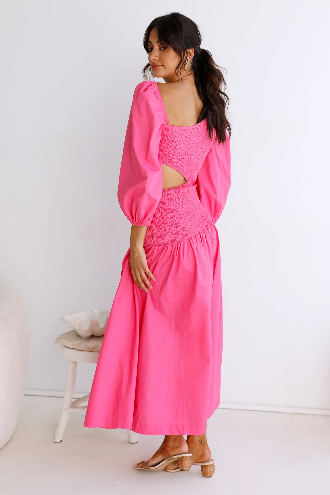 Cheery Maxi Dress Pink - Image 6
