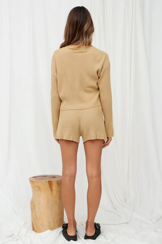 Close Your Eyes Knit Set Mocha - Image 7