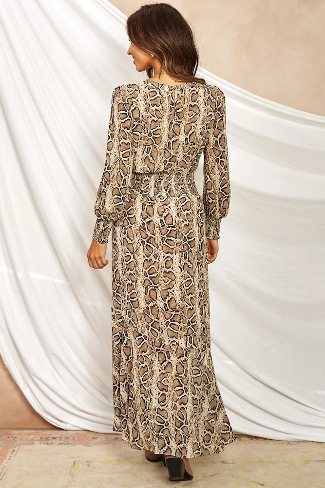 Cobblestone Maxi Dress Snake - Image 4
