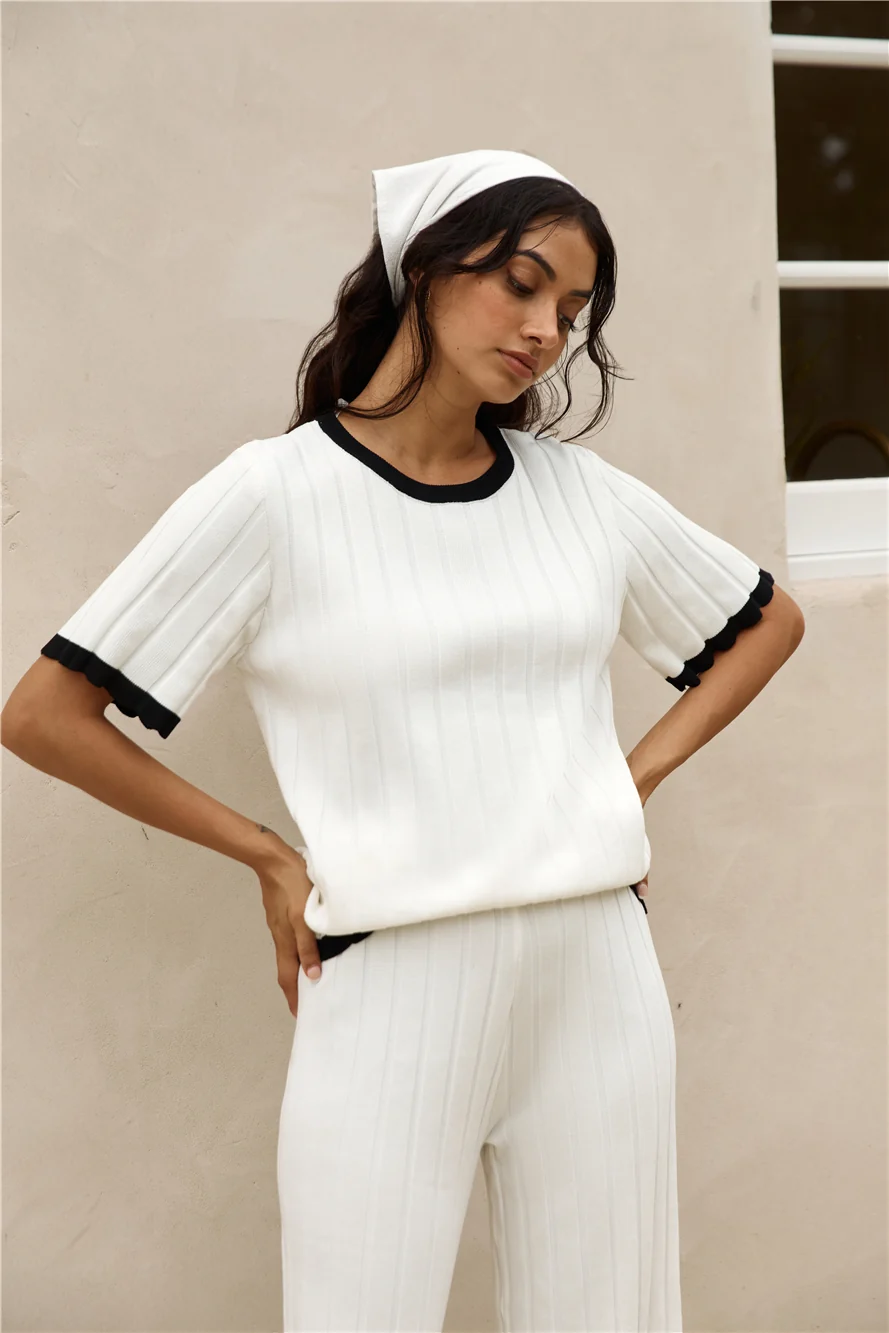 Colder Days Knit Top White - Image 6