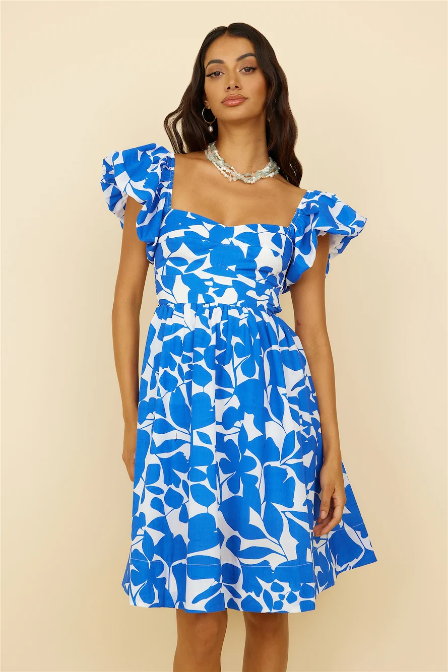 Core Values Midi Dress Blue - Image 4