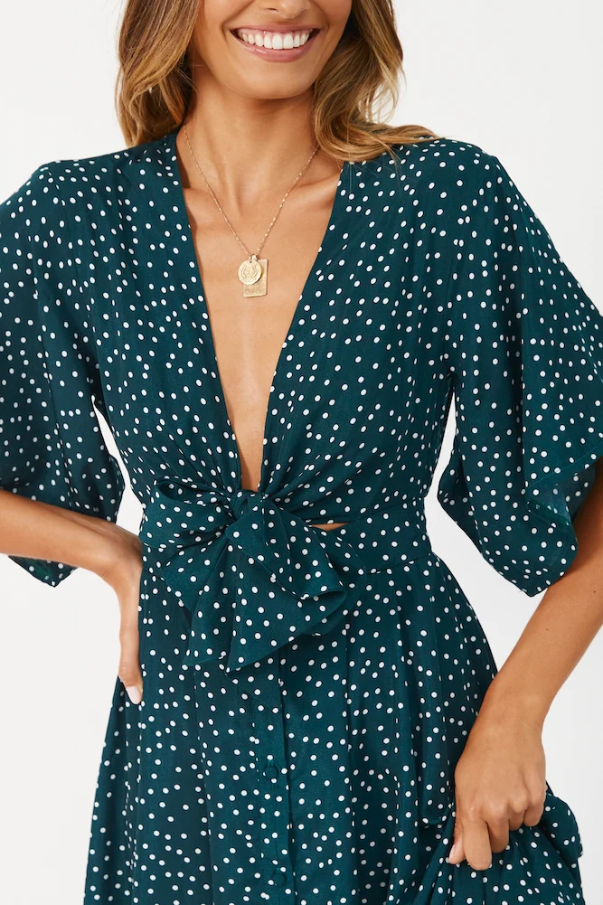 Count To Ten Midi Dress Green - Image 8