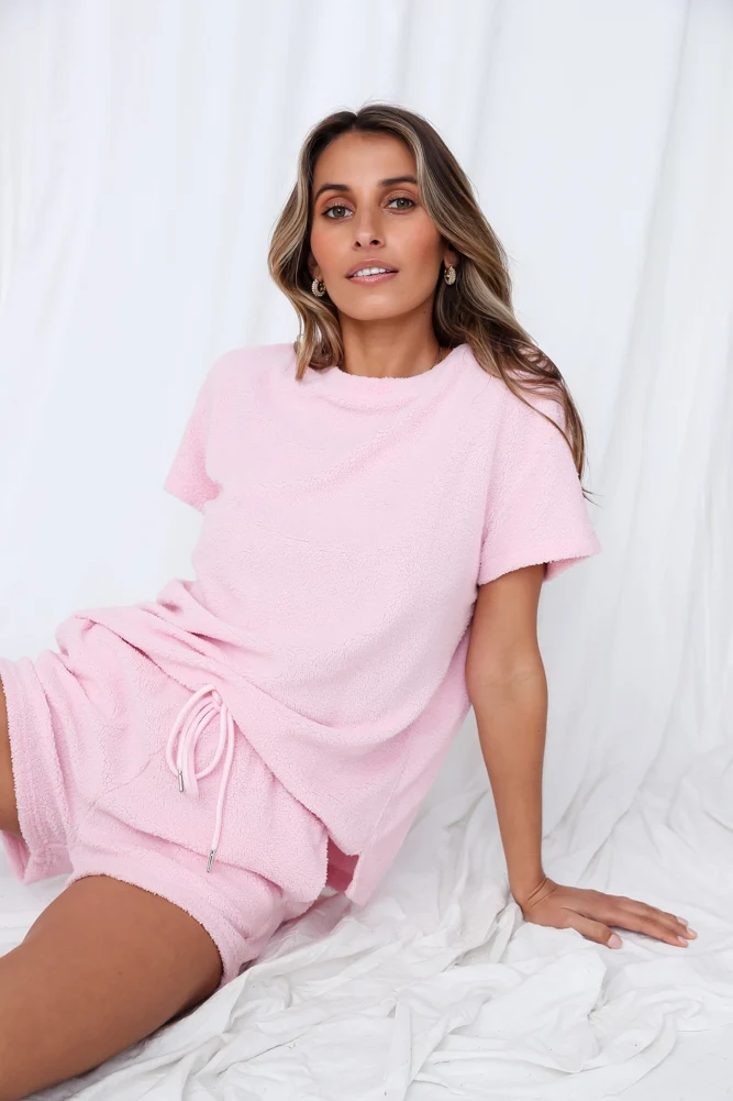 HELLO MOLLY Counting Sheep Shorts Sherbet Pink - Image 5