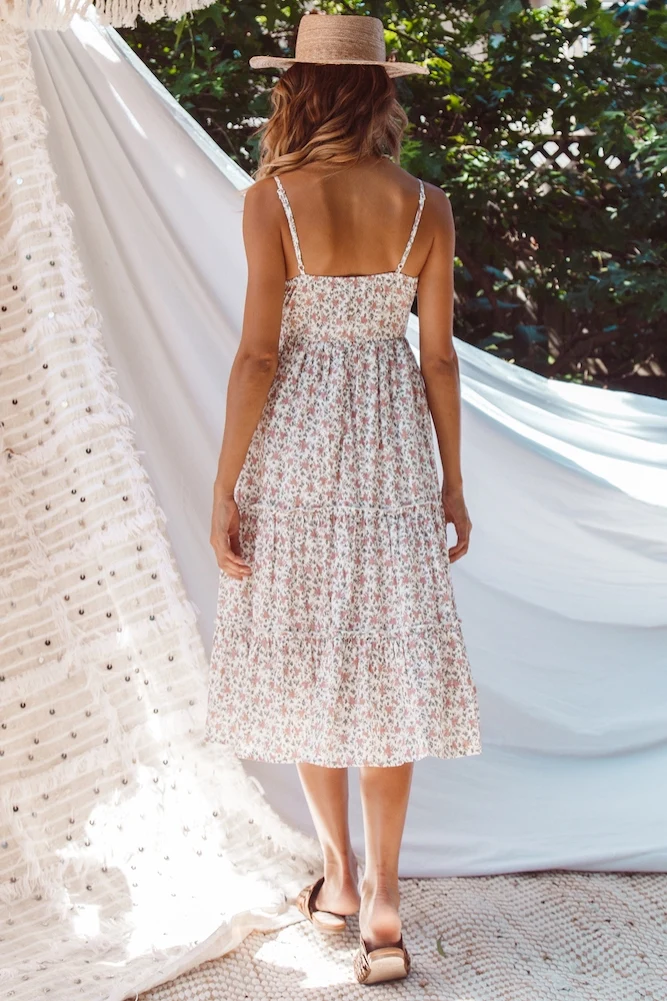 Crestmoor Midi Dress White - Image 2