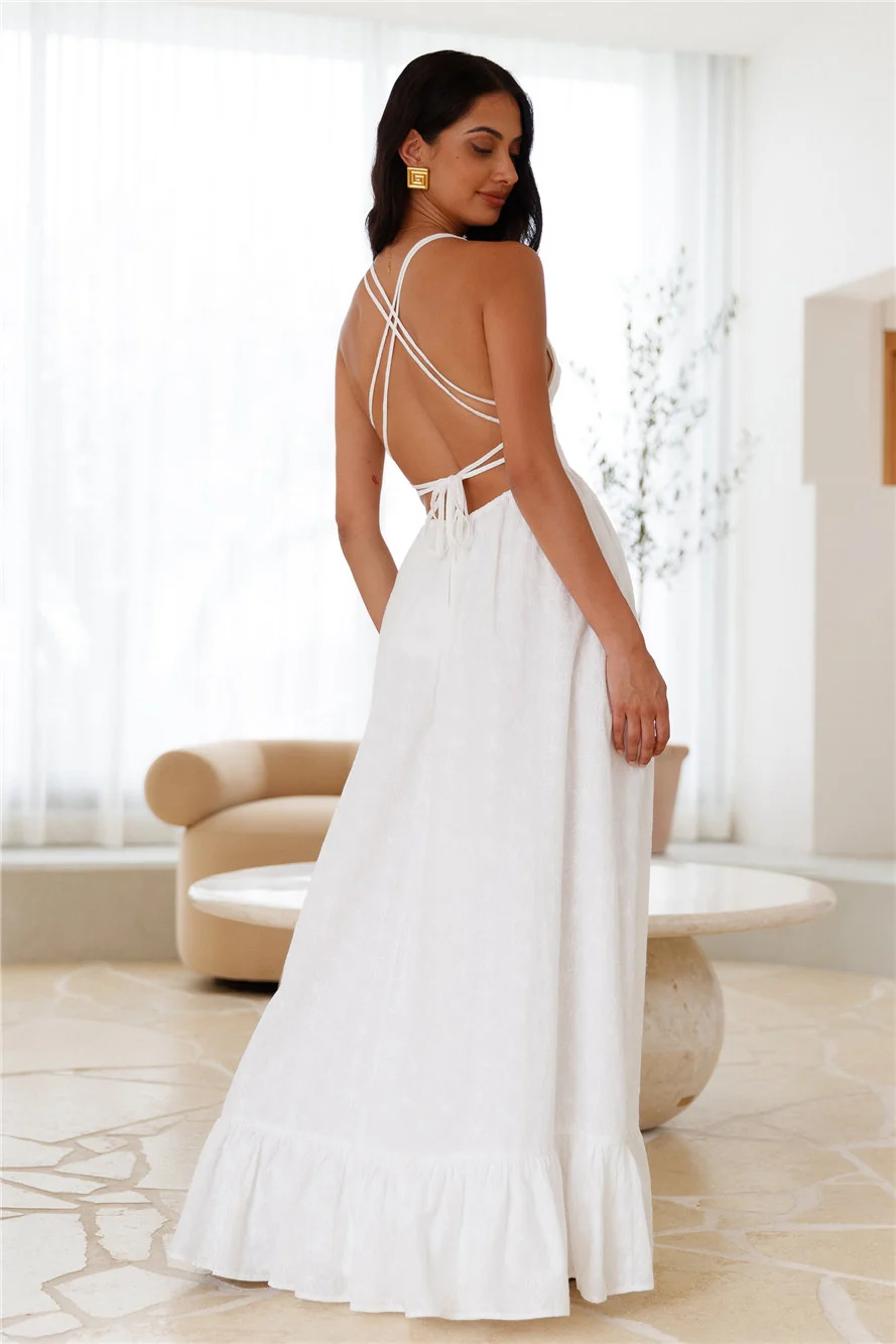 Crystal Clarity Maxi Dress White - Image 12
