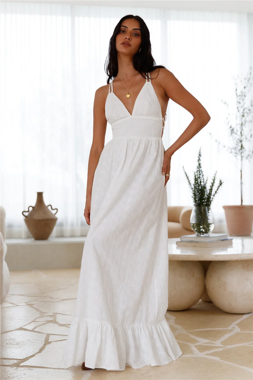 Crystal Clarity Maxi Dress White - Image 6