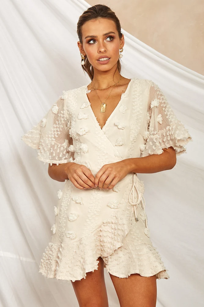 Cupid's Arrow Dress Beige - Image 2