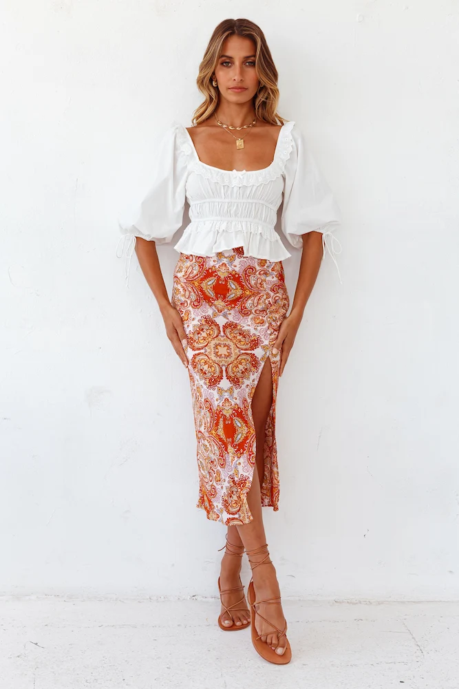 Dalliance Crop Top White