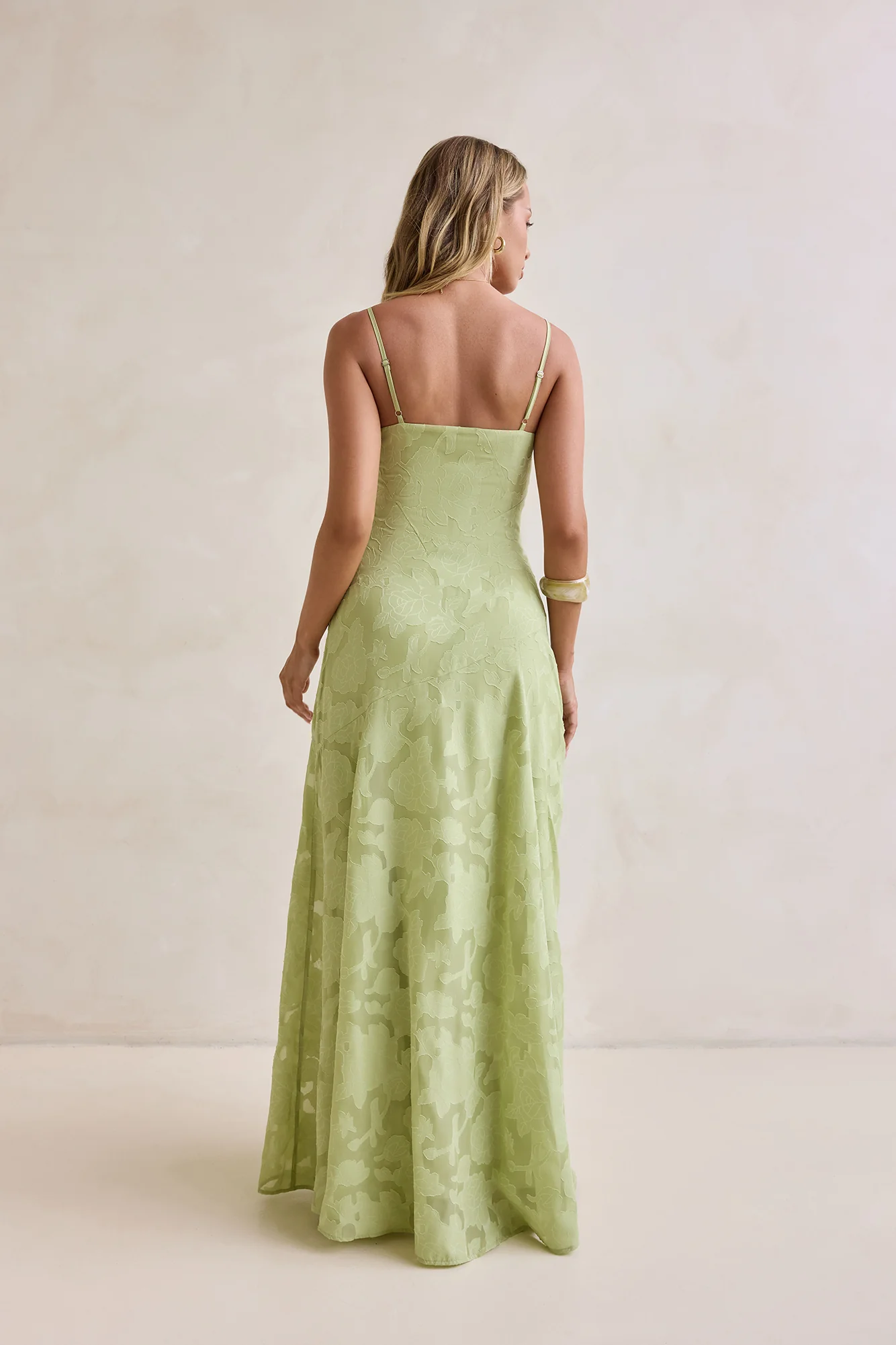 Dancing Spark Maxi Dress Sage - Image 2