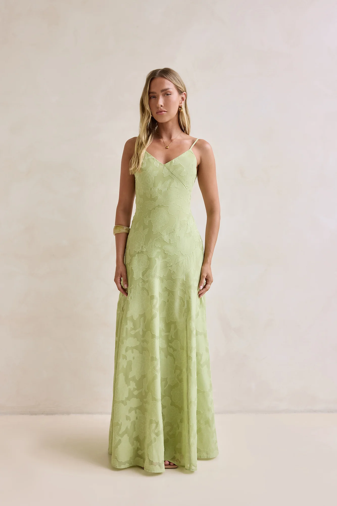 Dancing Spark Maxi Dress Sage - Image 6