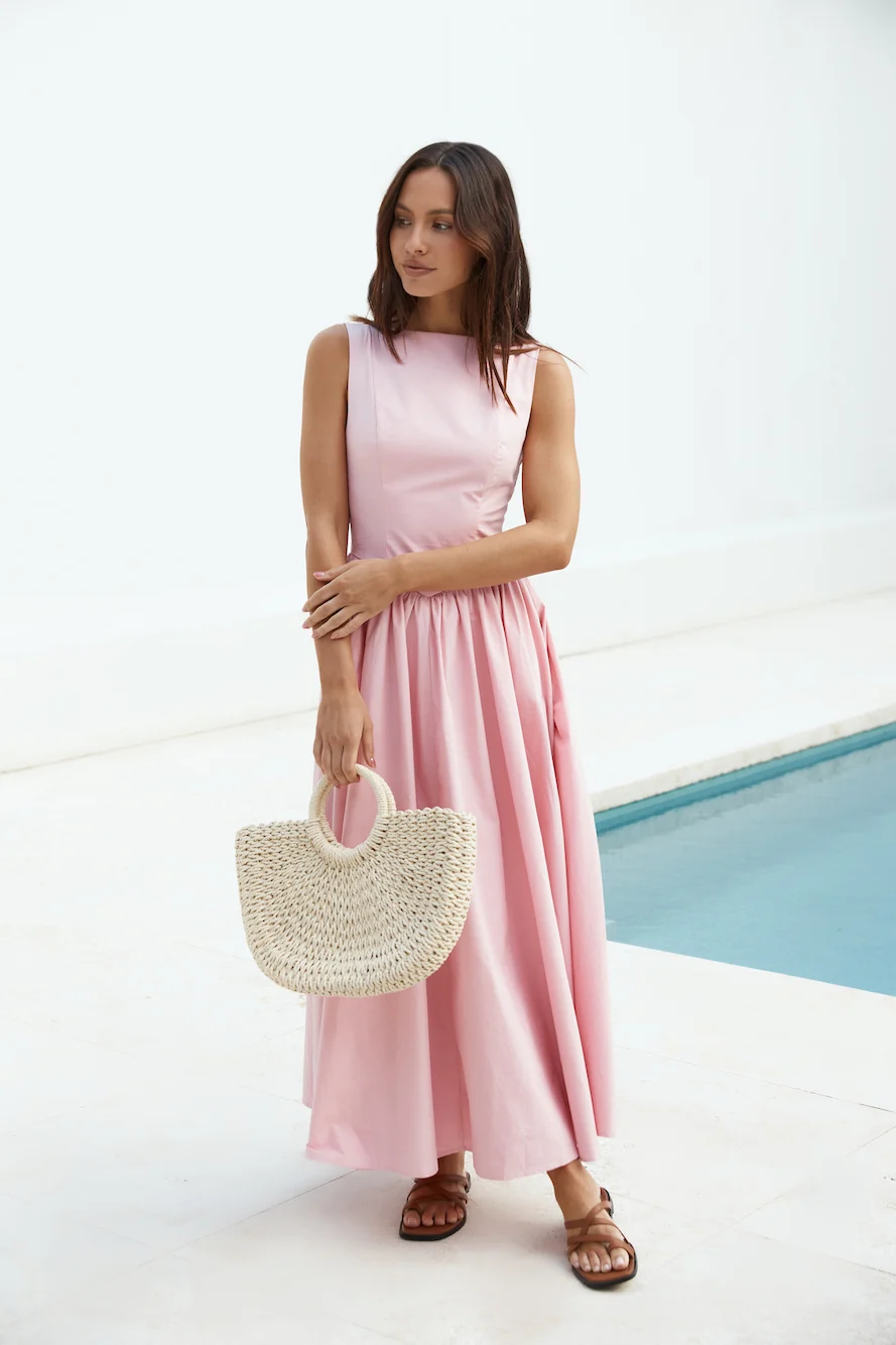 Dawn’s Embrace Maxi Dress Pink - Image 5