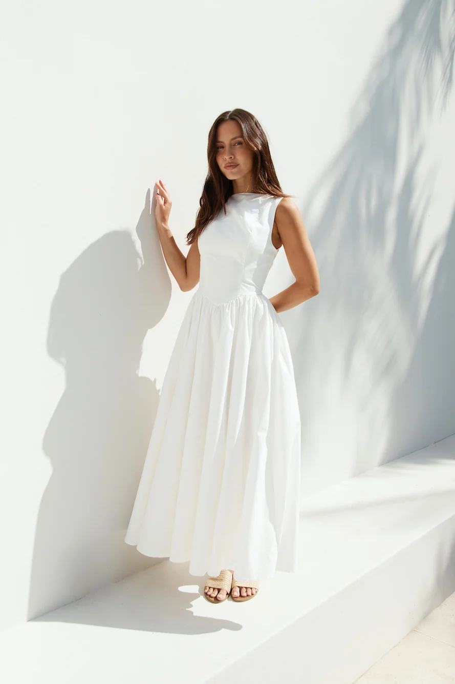 Dawn’s Embrace Maxi Dress White - Image 6