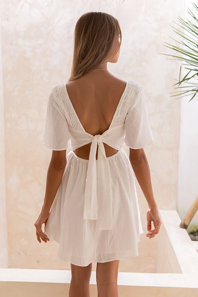Days By The River Dress White - Image 5
