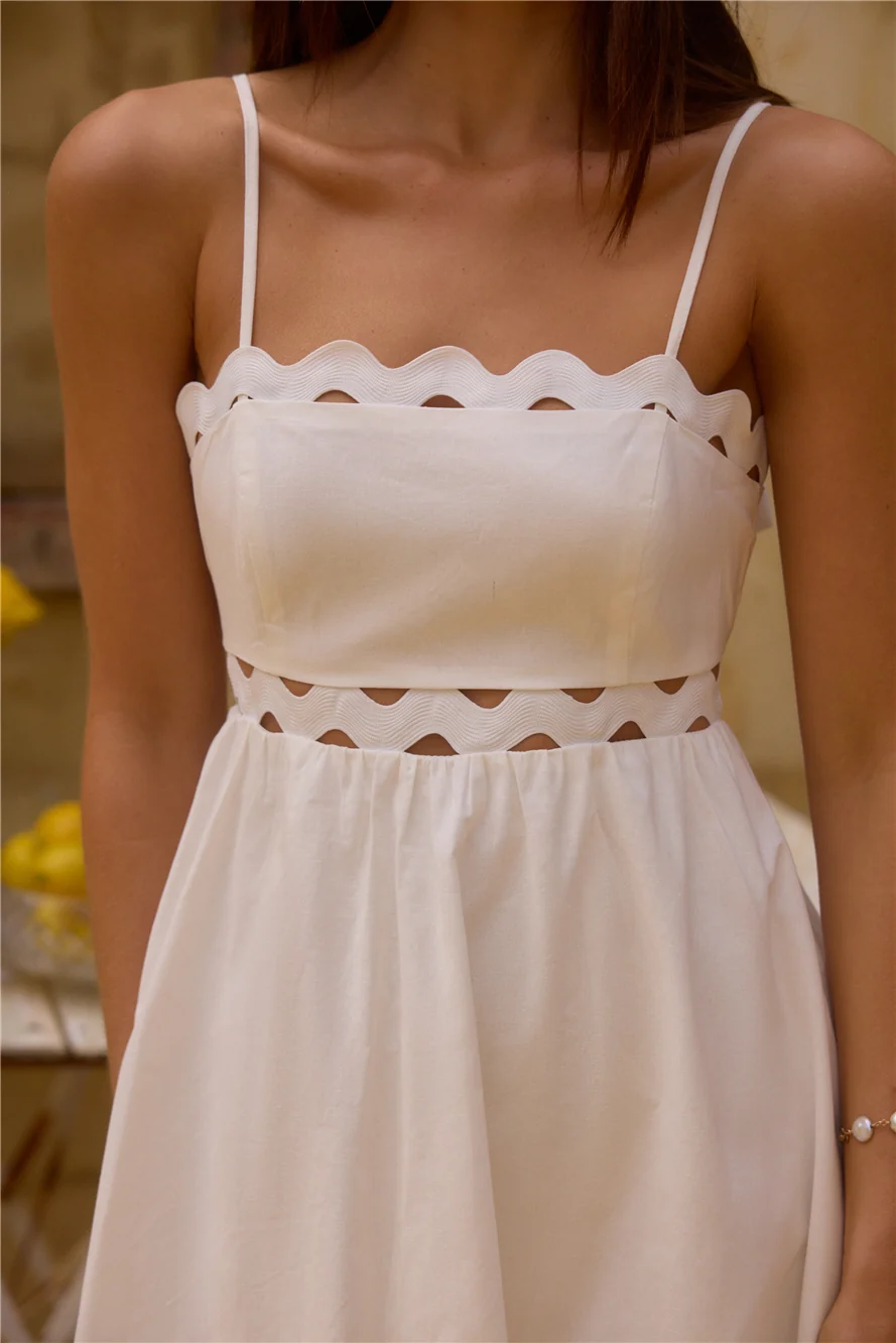 Dearest Friend Mini Dress White - Image 8