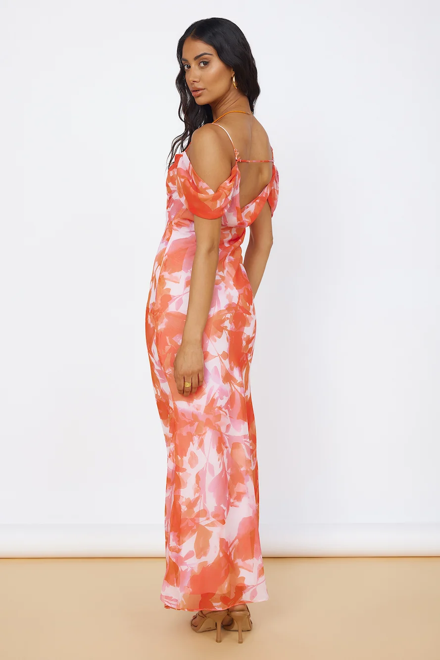 Deep Dawn Maxi Dress Pink - Image 5