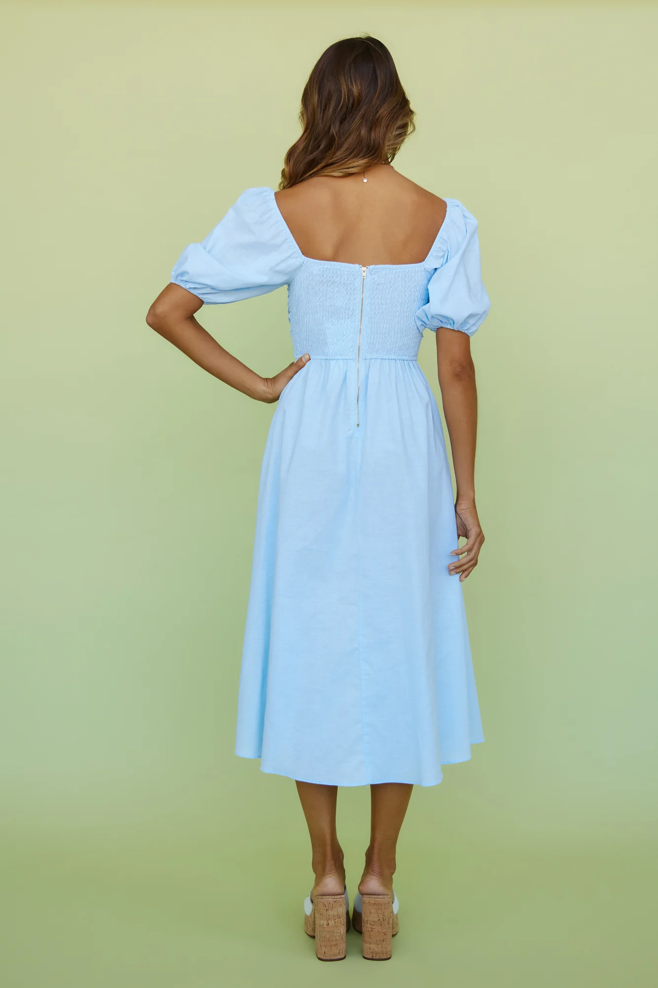 Delfino Maxi Dress Blue - Image 5