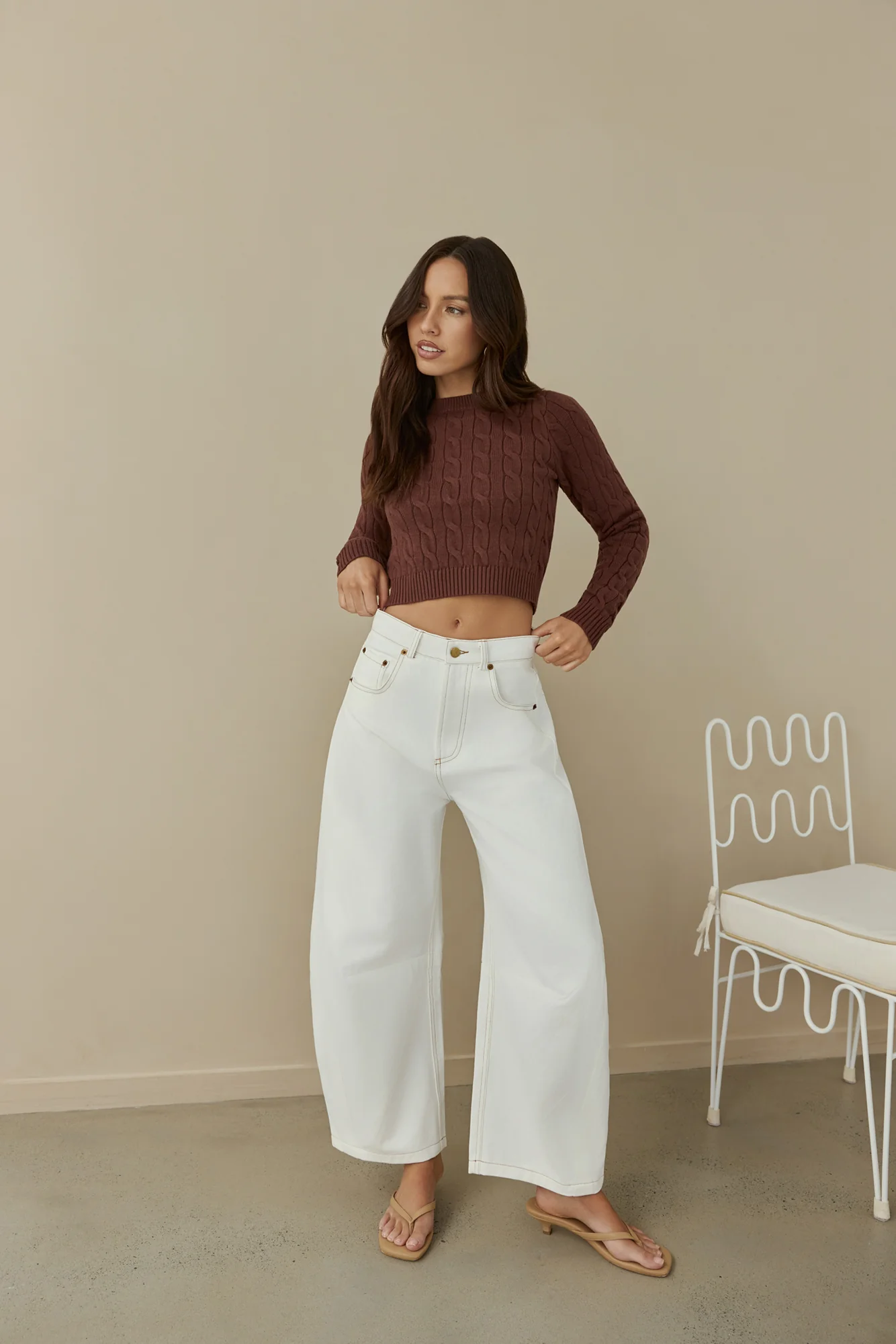 Destined For You Wide Pants White - Image 5