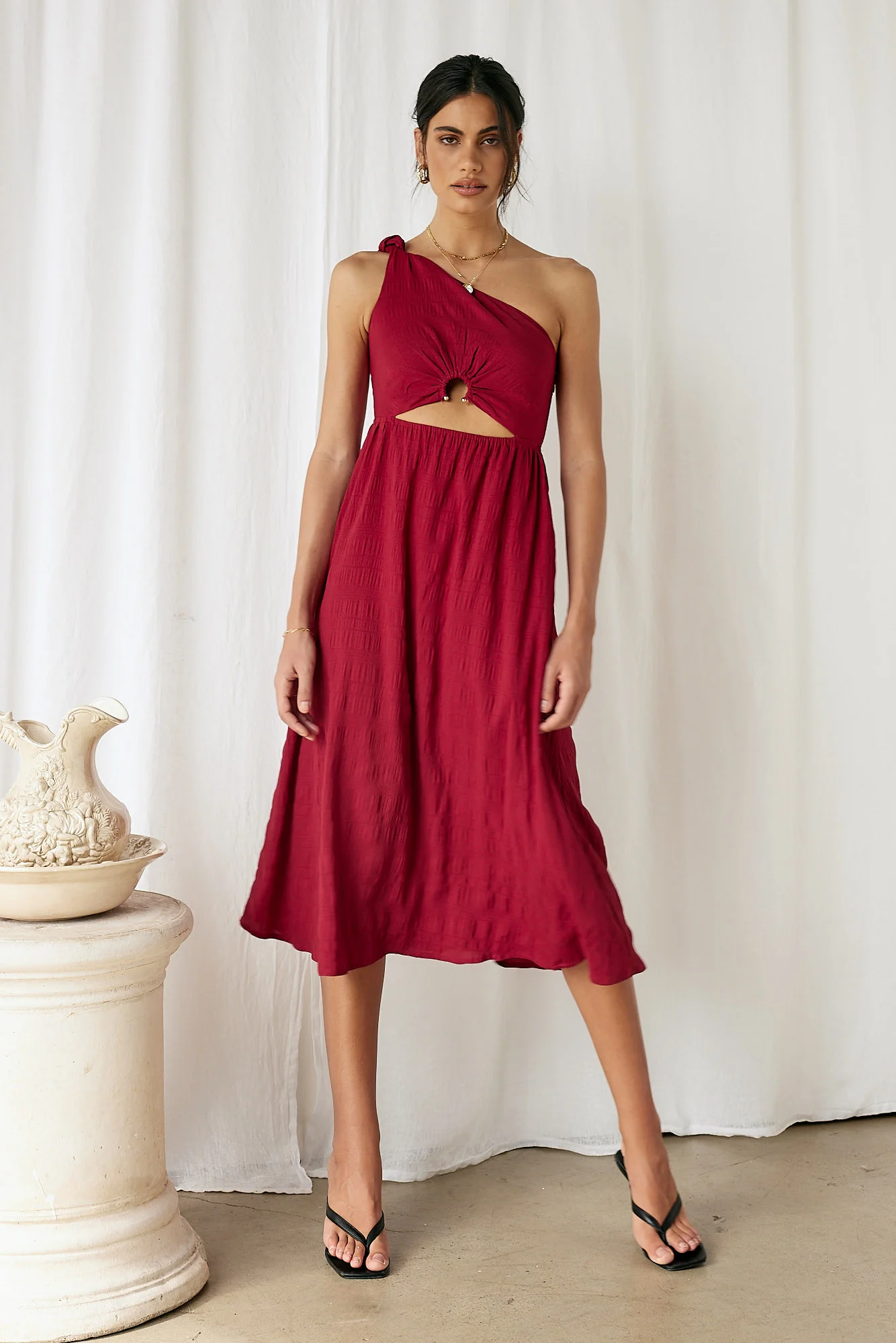 Dive In Maxi Dress Red - Image 2