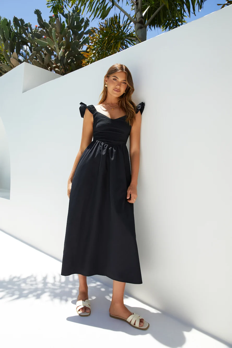 Divinity Maxi Dress Black - Image 8