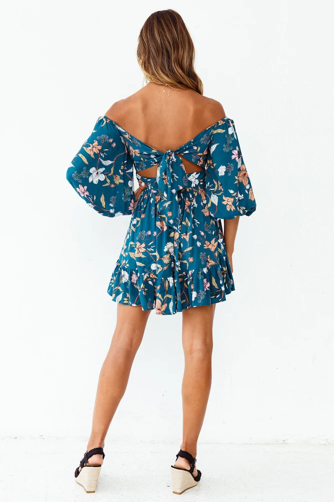 Dream of Summertime Dress Forest Green - Image 6