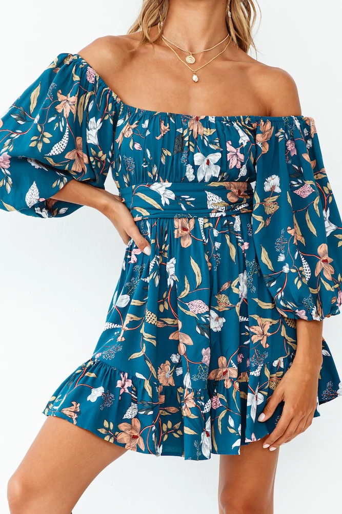 Dream of Summertime Dress Forest Green - Image 8