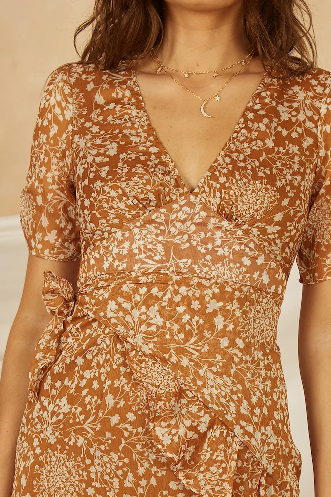 Dreaming Big Dress Tan - Image 7