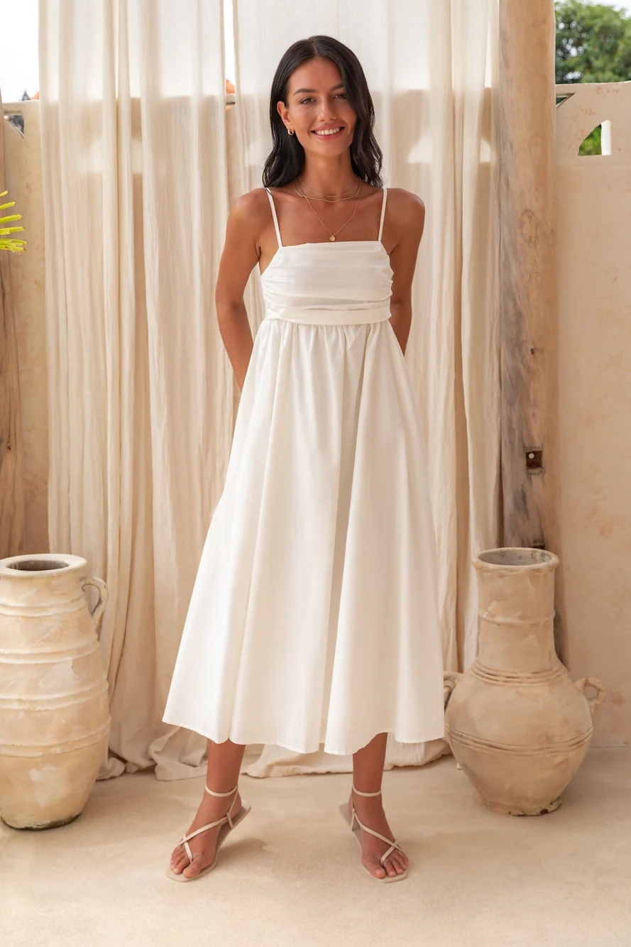 Dreamscapes Midi Dress White - Image 2