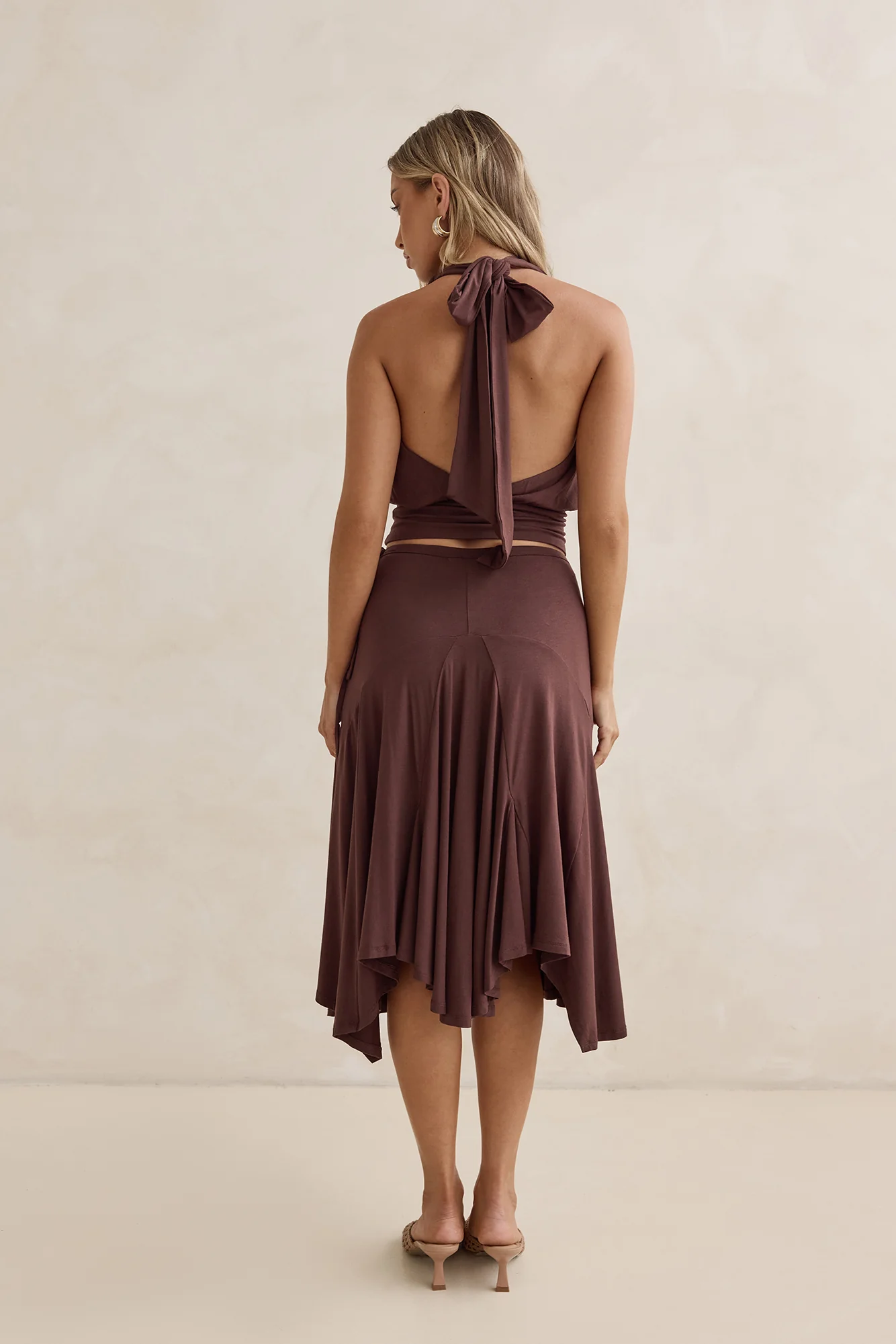 Dreamy Shores Midi Skirt Brown - Image 2
