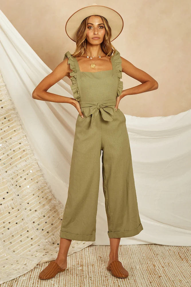 Durango Jumpsuit Olive - Image 2