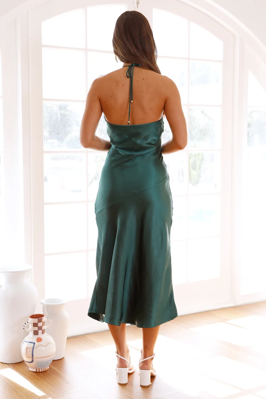 Eastern Skies Maxi Dress Forest Green - Image 5
