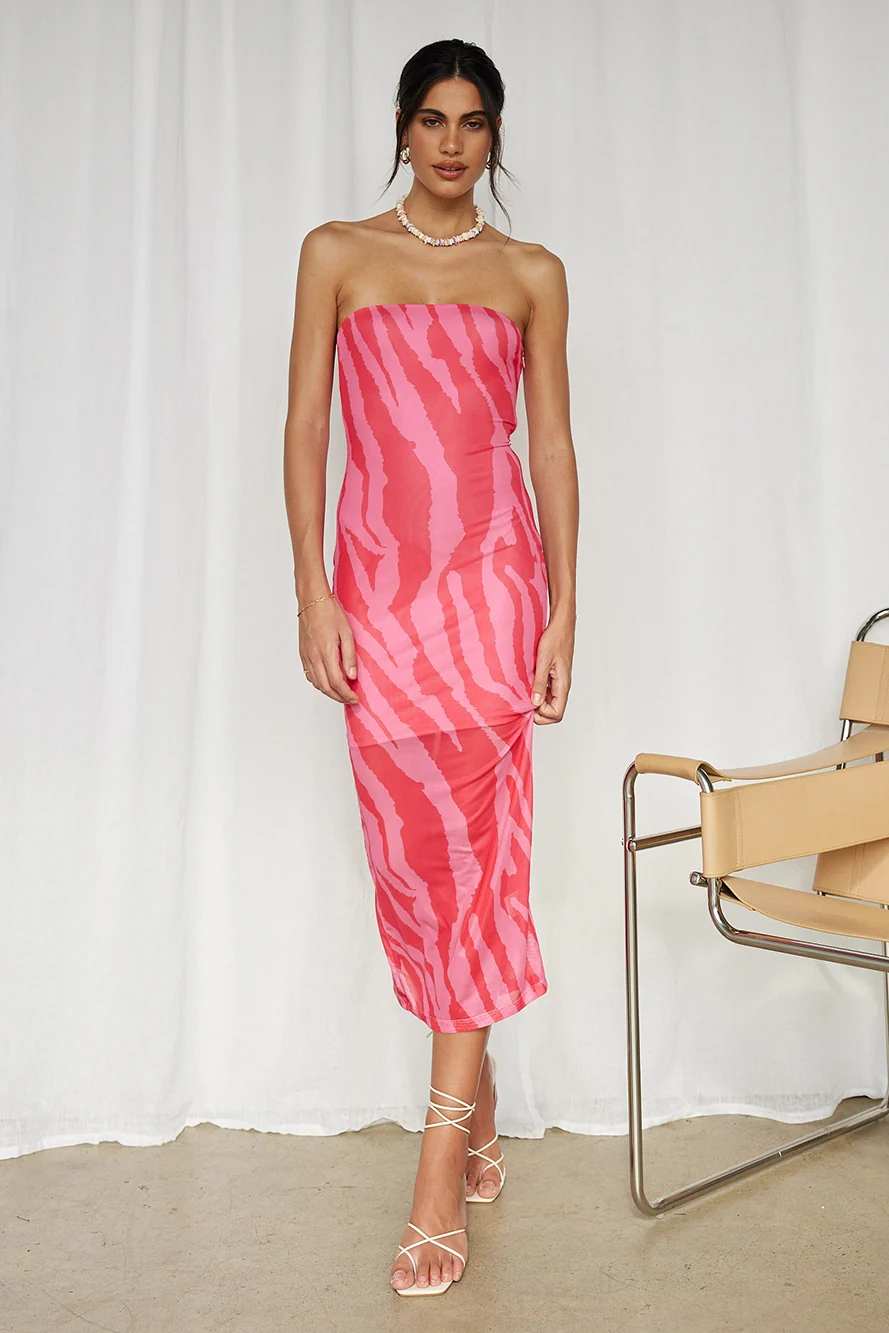 Easy Loving Maxi Dress Pink - Image 3