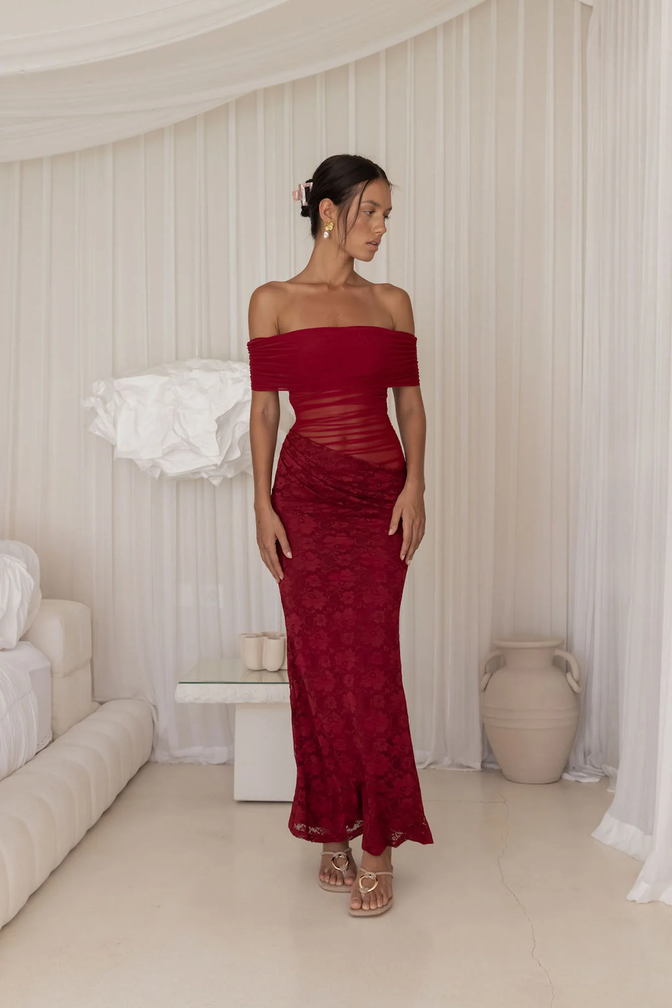Emery Maxi Dress Plum - Image 6