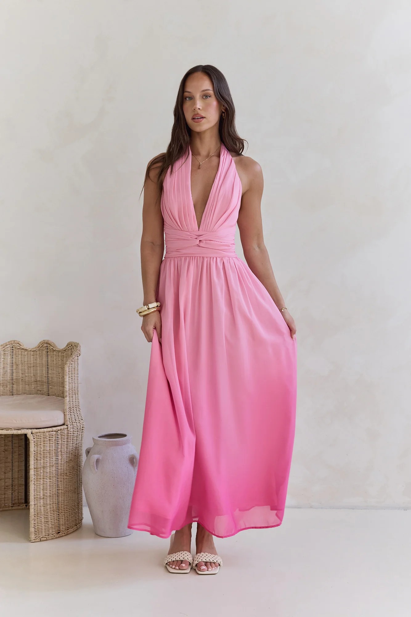 Escape To The Sun Maxi Dress Pink - Image 3