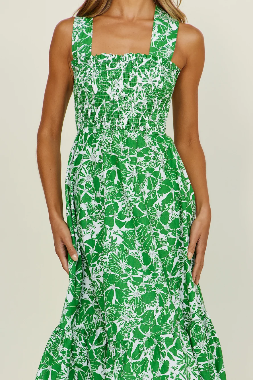 Evergreen Kiss Midi Dress - Image 4