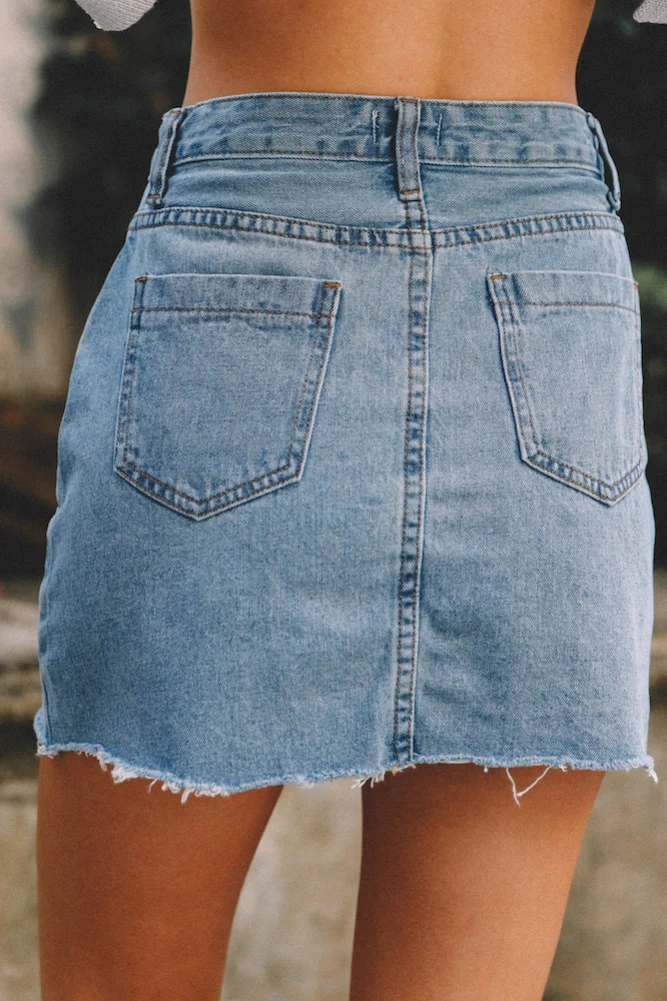 Evergreen Skirt Denim - Image 9