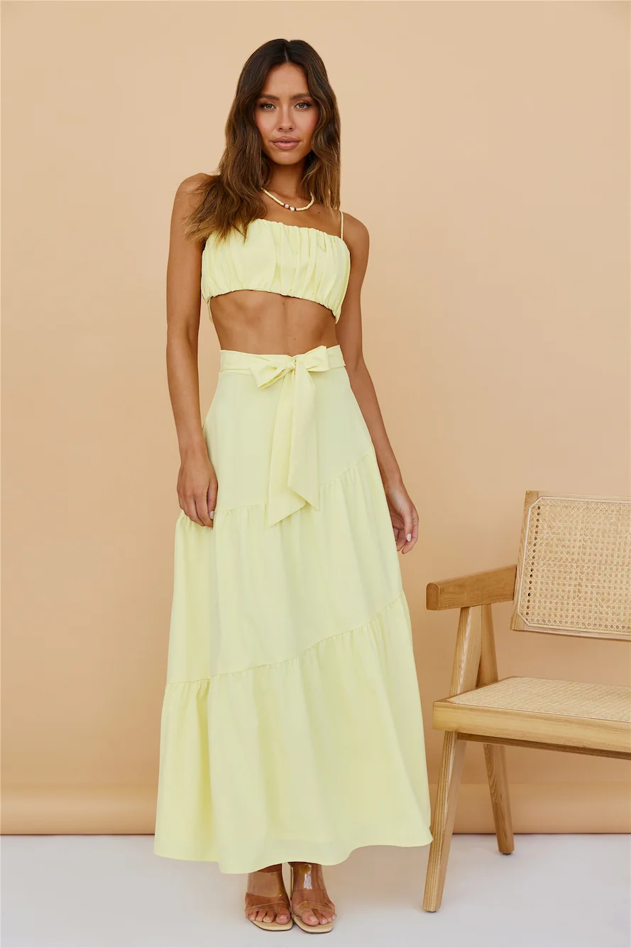 Evolving Heart Maxi Skirt Yellow - Image 3