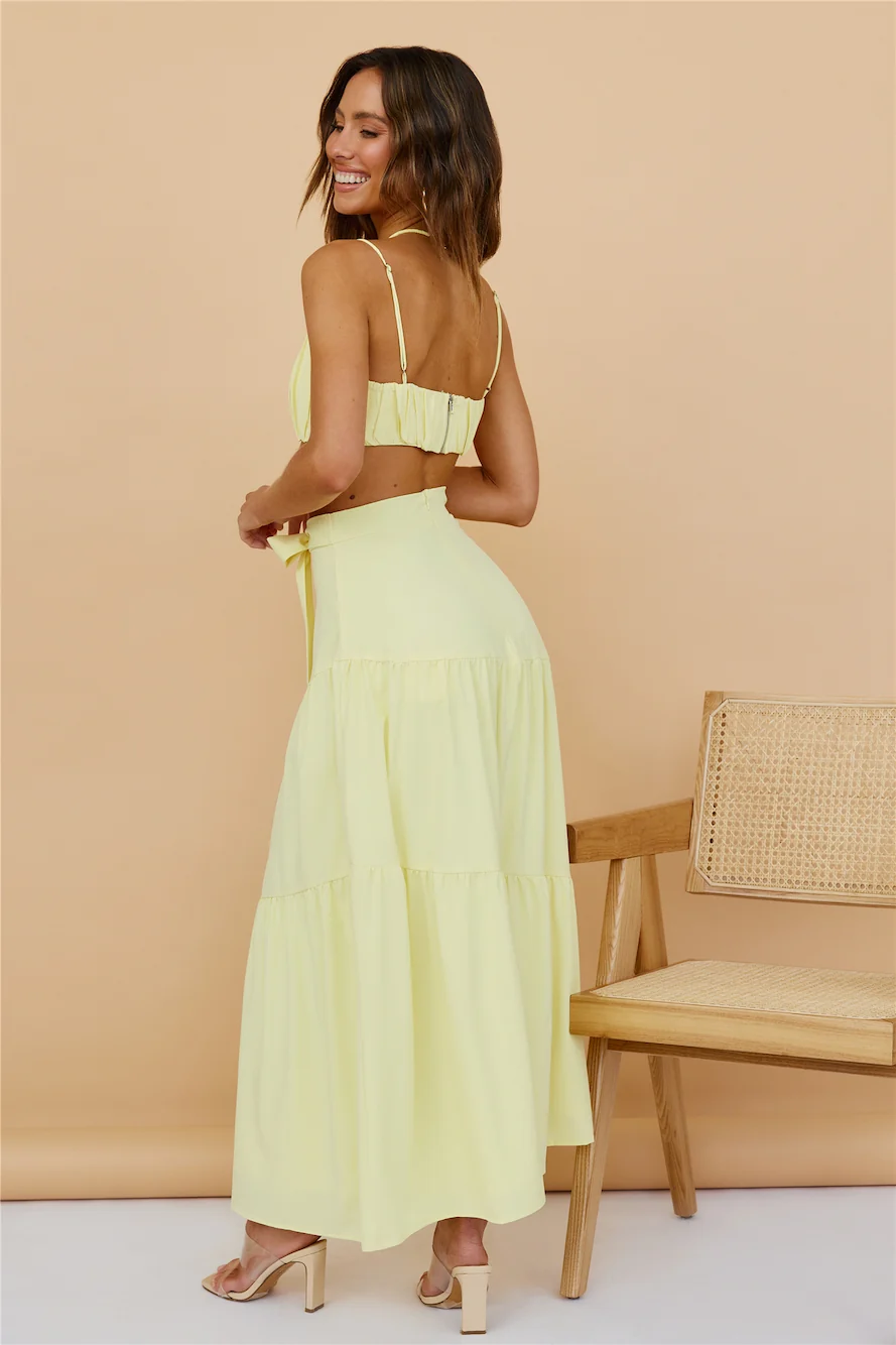 Evolving Heart Maxi Skirt Yellow - Image 4