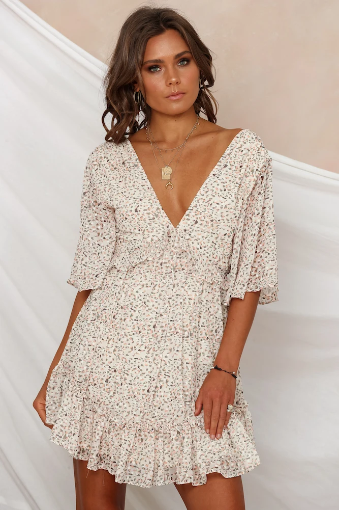 Faraway Island Dress Nude - Image 2