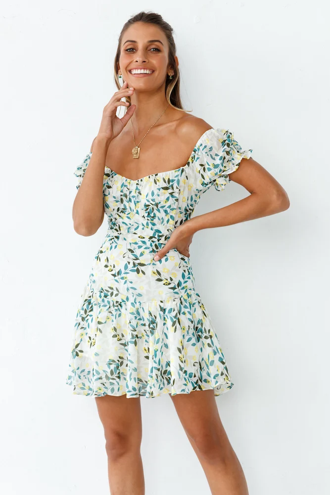 Few Pleasantries Dress Green - Image 4